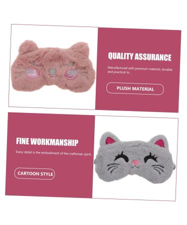 Buy 2pcs Cartoon Sleep Masks for Kids | Breathable Satin Blindfolds | Eye Block Out Light | Koala Plush Design - Perfect for Sleep | Assorted Colors - Buy Online on GoSupps.com