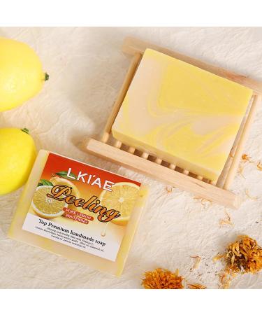  AILKE BOOST LUSTER LKIAE Pure Natural Lemon Whitening Soap Bar Face & Body Cleanser Oil Control Reduce Ance Pimples Blackheads With Shea Butter Vitamin C Kojic Acid 150g (Pack of 1) - Buy Online on GoSupps.com