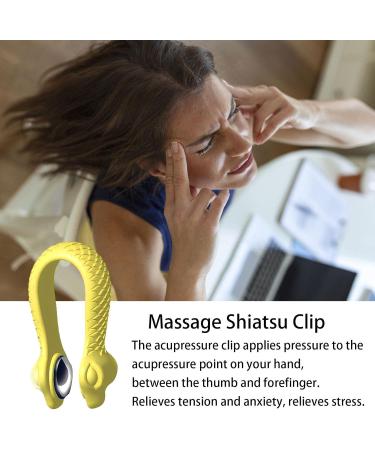 Biudui Acupressure Clip for Migraine Relief | Portable Acupresser for Blood Sugar Control | 5.5x0.5 cm - Buy Online on GoSupps.com