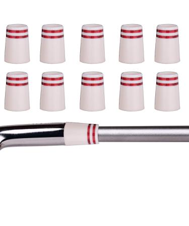 Sword &Shield sports 10pcs Custom Golf Ferrules Size .355 for Taper Tip Iron Wedge White