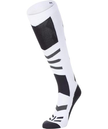 COMPREX Compression Stockings | Ultimate Ski Travel & Pregnancy Socks | Breathable Compression Socks (White/Gray Size 35-38) - Buy Online on GoSupps.com