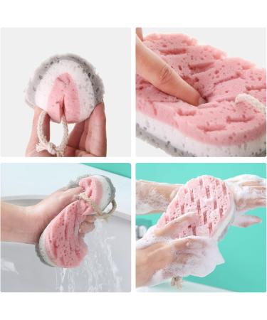 4-Pack Bathing Sponge Balls | Body Peeling & Cleaning | Unisex Skin Exfoliation for a Refreshing Clean - Buy Online on GoSupps.com