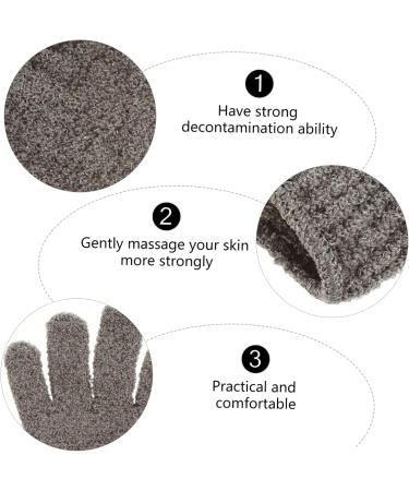 Beavorty 2 Pairs Five Finger Bath Gloves Bathing scrubbers Bath Ball Mesh loofah Gloves sponges for Cleaning exfoliating Bath Gloves for Shower Scrub Glove Remover Miss Polyester Frosted - Buy Online on GoSupps.com