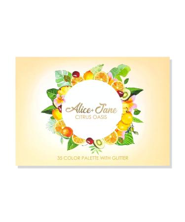 Alice+Jane 35 Color High Pigment Eyeshadow Palette - Citrus Oasis Glitter and Cream - Buy Online on GoSupps.com