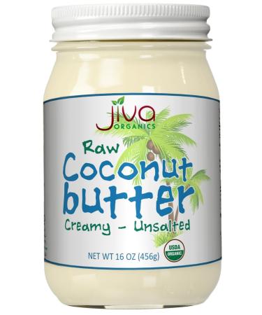 Jiva Organics  Raw Coconut Butter 16 oz (456 g) - Buy Online on GoSupps.com