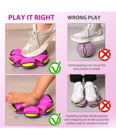 Vnklomes Flying Saucer Ball for Dogs - Interactive Frisbee Toy for Training & Play | Best Dog Toy for Fun & Exercise - Buy Online on GoSupps.com