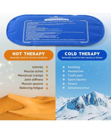 Reusable Hot Cold Gel Ice Packs for Injuries | Adjustable Wraps for Joint Pain, Muscle Soreness | Shoulder, Knee, Back Pain Relief - Buy Online on GoSupps.com