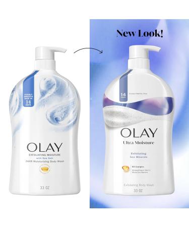 Olay Body Wash for Women Ultra Moisture Exfoliating & Hydrating Formula 24/7 Moisture Barrier Repair For Visibly Healthy Soft Skin Vitamin B3 & Hyaluronic Blend For All Skin Types 35 fl oz - Buy Online on GoSupps.com