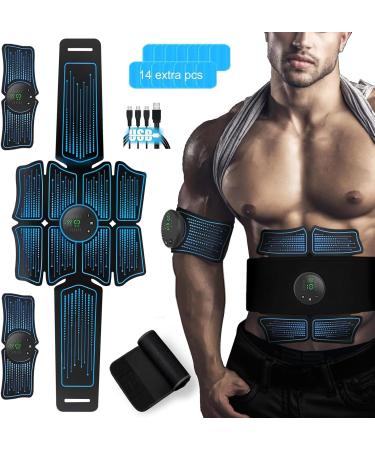 Buy Ab Stimulator & Muscle Toner - MHD TENS Portable Fitness Equipment for Men & Women | International Shipping - Buy Online on GoSupps.com