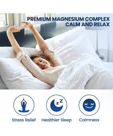 Triple Magnesium Complex Supplement 500mg with Ashwagandha, L-Theanine & Vitamin B6 - Liquid Drops for Calm, Stress Relief, Sleep & Muscle Support - 2 Fl Oz Lemon - Buy Online on GoSupps.com