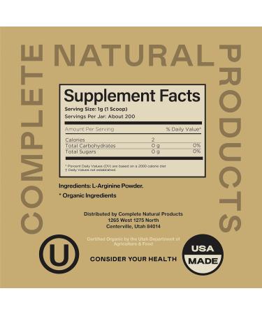 Buy Pure Bulk L-Arginine Powder Supplement - 8oz (227g) - 60 Servings for Amino Acid & Nitric Oxide Boost | International Shipping - Buy Online on GoSupps.com