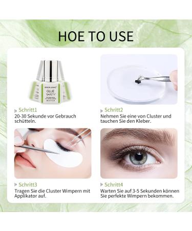 Arison Sensitive Eyelash Extension Adhesive - No Fume Extra Strong Lash Glue for Sensitive Eyes (5ml) - Professional Individual Lash Application - Buy Online on GoSupps.com