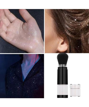  Pruojhw Women's Face Glitter | Compact Shimmering Powder Highlighter | Waterproof for Lips Cheeks Collarbone Long-Lasting Eye Illuminator - Buy Online on GoSupps.com