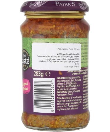 Patak's Patak's Lime Pickle 283 Grams - Buy Online on GoSupps.com