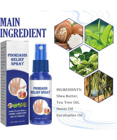 VEJIA Psoriasis Treatment Spray 30ml for Hand & Foot | Eczema Relief | Itchy Skin Care | Soothing Swelling | Moisturizing | 2pcs - Buy Online on GoSupps.com