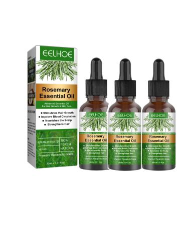 Shenrongtong Rosemary Oil for Hair Growth Rosemary Oil for Hair 30ML Organic Hair Serum to Nourish Scalp and Stimulate Hair Growth