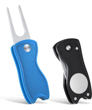 Vibit Foldable Golf Divot Repair Tool with Magnetic Ball Marker - 2 Pack - Buy Online on GoSupps.com