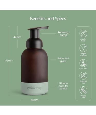 Raindrop Sustainable Hand Soap Refills 4x Plastic-Free Foaming Hand Soap Refills (Sweet Vanilla) - Buy Online on GoSupps.com