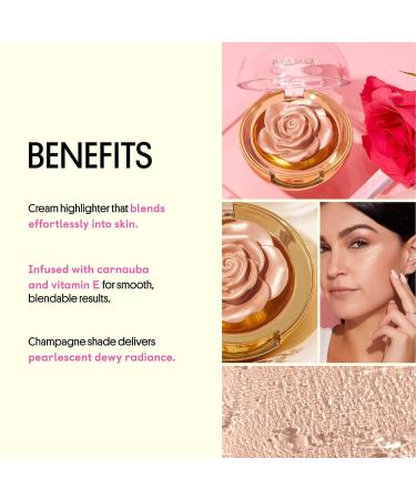 Winky Lux Cheeky Rose Cream Highlighter with Vitamin E - Gold Makeup Highlighter - Buy Online on GoSupps.com