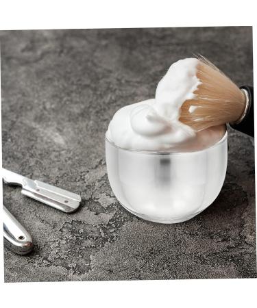 Minkissy Stainless Steel Shaving Soap Peel Shave Foam Shell - Men's Razor Tool Gifts (5pcs) 7.4x7.4cm - Smooth Silver Finish - Buy Online on GoSupps.com