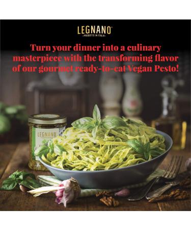 Legnano Green Pesto Alla Genovese - Authentic Italian Basil Vegan Pesto | Gluten-Free Sauce from Tuscany | 2-Pack 6.5 oz Jars - Buy Online on GoSupps.com