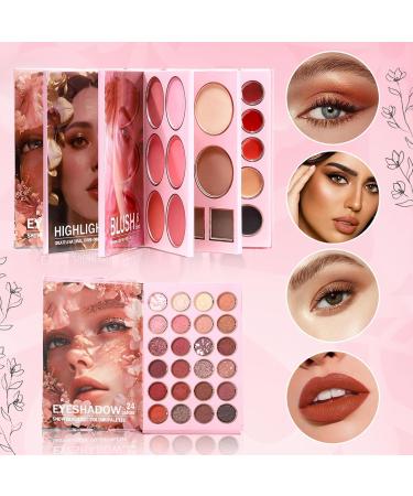 Palette De Maquillage - Correcteur 6 Couleurs Style Livre Vingt-Quatre Fards Paupi res Paillet s - pour Femmes Filles Rendez-vous Soir e Quotidien Sc ne Photographie - Buy Online on GoSupps.com