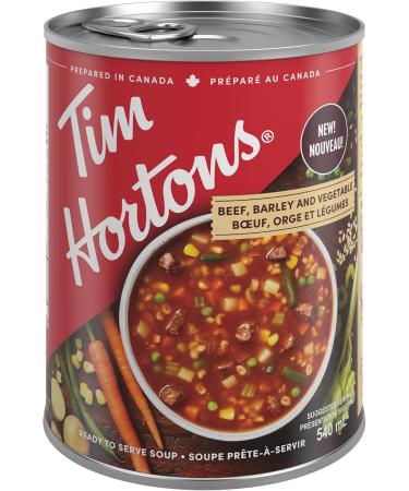 Tim Hortons Beef Barley & Vegetable Soup Ready to Serve 12 Cans x 540mL - Buy Online on GoSupps.com