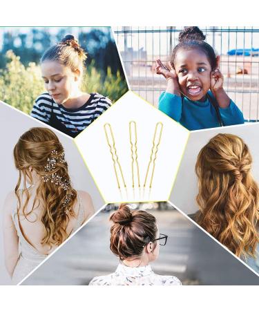 50pcs U-Brown Metal Hairpins & Bobby Pins - Ideal Hair Accessories for All Hair Types - Buy Online on GoSupps.com