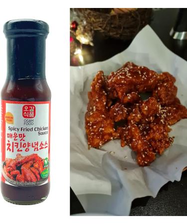 Ogam Spicy Fried Chicken Sauce 185g (Pack of 2) - Korean Food Gluten Free Vegan - Buy Online on GoSupps.com