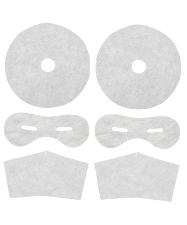 PartyKindom 1 Set Skin Care Mask Breast Neck and Eye Film Sheets Gentle and Breathable Beauty Tool for DIY Skin Care Routine White