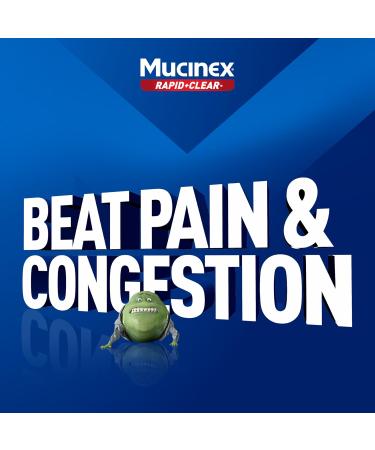 Mucinex Rapid+Clear Maximum Strength Cold Medicine & Expectorant Fever Pain Headache & Excess Mucus Relief with Acetaminophen & Guaifenesin Rapid Release Liquid Gels for Adults 16 Count 16 Count (Pack of 1) Liquid Gels - Buy Online on GoSupps.com