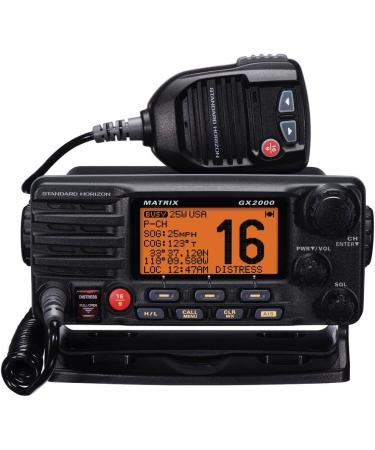 Standard Horizon GX2000B VHF Matrix with Hailer Opt Remote Black - High Performance Marine Communication - Buy Online on GoSupps.com