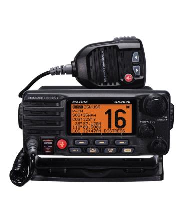 Standard Horizon GX2000B VHF, Matrix, with Hailer, Opt Remote, Black