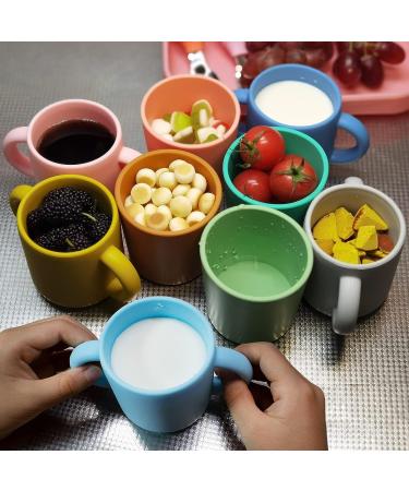 Silicone Training Cup for Infants - 5oz Open Cup with Handles - Princess Powder - Ideal for Toddlers and Babies - Buy Online on GoSupps.com