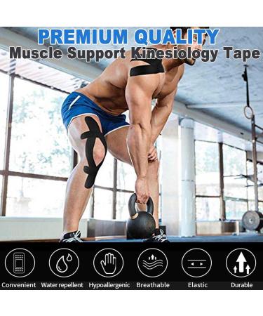 ATETEO Kinesiology Tape - Light Blue - Large Size - 5m x 5cm - Buy Online on GoSupps.com