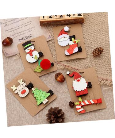 ABOOFAN 8 Sets Christmas Suit Hairpin Christmas Hair Grips Hairpin for Xmas Santa Hair Clips Elk Santa Hair Barrettes Xmas Hair Women s Suits Christmas Hair Clip Cloth Bobby Child Antlers - Buy Online on GoSupps.com