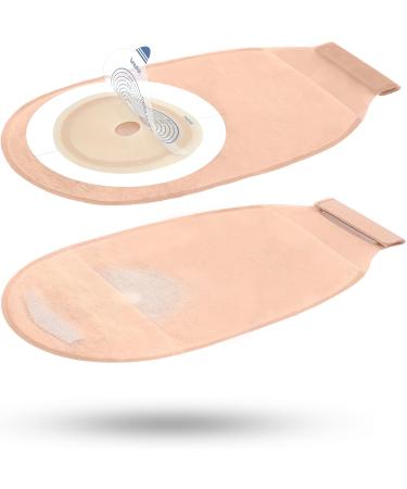 Rehand Colostomy Bags, One Piece Ostomy Supplies for Ileostomy Stoma Care, Hook & Loop Closures Ostomy Bag, Drainable Colostomy Supplies with Cut-to-Fit Design, Pack of 20