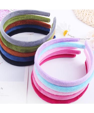 AlamnoFu 1.5cm Velvet Hairband for Girls - Vintage Classic DIY Craft Hair Accessories - Buy Online on GoSupps.com