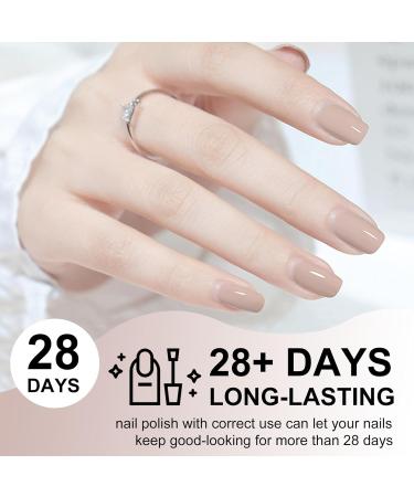 Nude Nail Polish French Nail Varnish Quick Dry & Long Lasting Nail Gel Non-Toxic Water Based Neutral Gel Nail Polish - No Need UV Nail Paint for DIY Nail Art Manicure at Home 11.5ML(Nude) - Buy Online on GoSupps.com