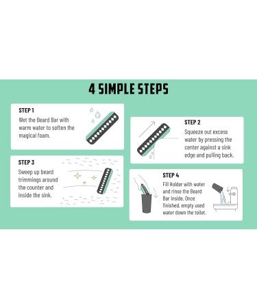 Mat's Beard Bar & Holder Pro 2.0 - Flexible Beard Trimmings Cleanup Tool - Made in USA - Buy Online on GoSupps.com