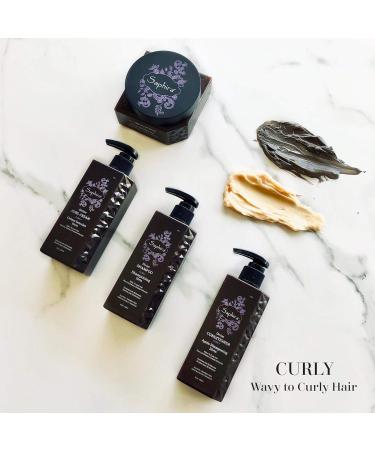 Saphira Divine Mineral Mud - Deep Conditioning Hair Mask for Curly & Wavy Hair Sulfate-Free Vegan 16.9 oz - Buy Online on GoSupps.com