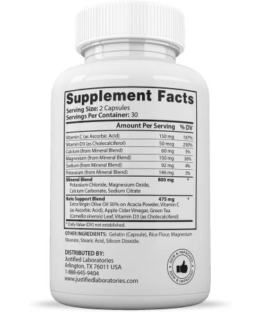 (2 Pack) Optimal Keto Pills 1275MG New & Improved Formula Contains Apple Cider Vinegar Extra Virgin Olive Oil Powder Green Tea Leaf 120 Capsules 30 Count (Pack of 2) - Buy Online on GoSupps.com