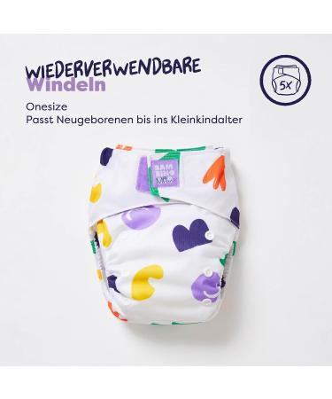 Buy Bambino Mio Reusable Diapers Set - Try It Box 5 Cloth Diapers & 100 Diaper Fleece | Eco-Friendly & Stylish - Brave & Loud - Buy Online on GoSupps.com