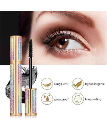 Waterproof Silk Fiber Thick Mascara Waterproof 4d Silk Fiber Mascara for Long Natural Looking Thickening and Curling Mascara. (Black 3pcs) Black 3pcs - Buy Online on GoSupps.com