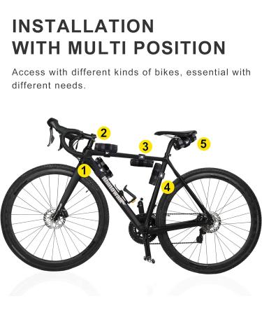 Rhinowalk Bicycle Saddle Bag - Durable Tool & Repair Bag for Cyclists - Black Folding Bicycle Seat Bag - Buy Online on GoSupps.com