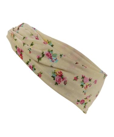 Buy Harry's Collection Women's Floral Headbands - 5 Colors One Size - Cream - Perfect for Every Occasion - Buy Online on GoSupps.com