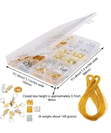 LABOTA 201 Dreadlock Jewelry Beads - Gold Metal Hair Accessories for Women Braids - Rings, Cuffs, Clips for locs - Buy Online on GoSupps.com