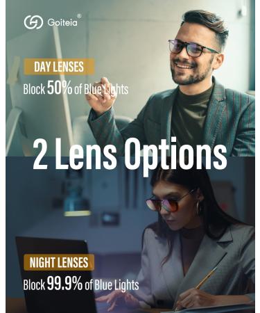 Goiteia Blue Light Filter Gaming Glasses Clip-On | 380-500nm | Esport Accessories | Flip Up 50% Clear - Buy Online on GoSupps.com