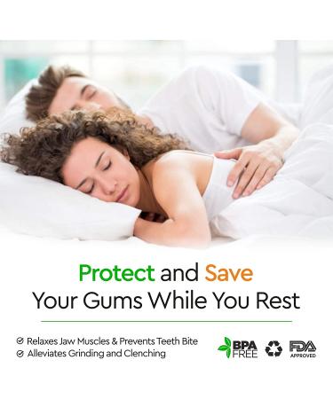 Professional Moldable Mouth Guard for Teeth Grinding - 2 Sizes, 4 Pieces Set - Night Guard for Bruxism & Clenching - Antibacterial Dental Guard Case Included - Buy Online on GoSupps.com