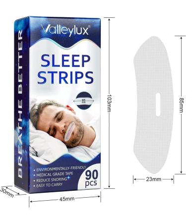 90 Pcs Gentle Sleep Mouth Strips for Nasal Breathing | Reduce Snoring & Improve Sleep Quality - Buy Online on GoSupps.com